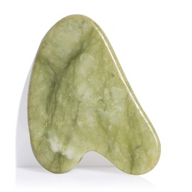Premium Gua Sha Stone Tool for Face - Jade Gua Sha Stone for Face - Jade Gua Sha Scraper - Natural Face Jade Stone - Anti-Ageing, Lymphatic Drainage and Muscle Relaxation by Sandine