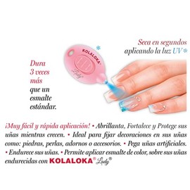 Kola Loka Lady - Pegamento Instantáneo para Uñas con Aplicador UV