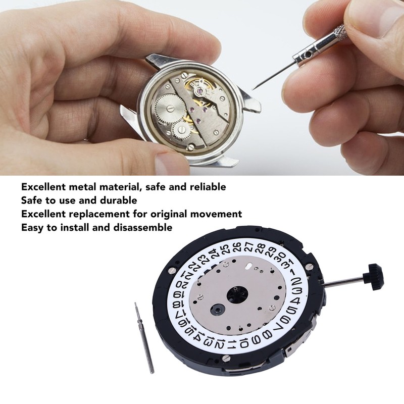 Watch Movement Kit Quartz Replacement Repair Tool 6S30 Portable for