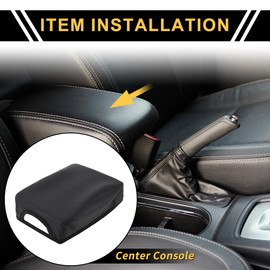 REPAIROCK Auto Center Console Deckel Armlehnenabdeckung für Toyota Tacoma 2016-2020 Mittelkonsole Pad Armlehnenprotektor Anti-Kratz Schwarz