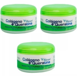 belcapel Colageno + Queratina Belcapel 250ml 3 Piezas