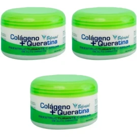 belcapel Colageno + Queratina Belcapel 250ml 3 Piezas