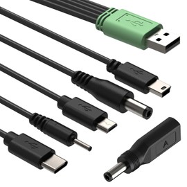 BOEEA USB Ladegerät Ladekabel für Hundehalsband, 6-in-1 Netzadapter für Trainingshalsband, Hundetrainingshalsband und Fernbedienung Ersatz Ladegerät