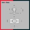KOTARBAU® Set of 2 Adjustable Door Hinges M12 for Screwing