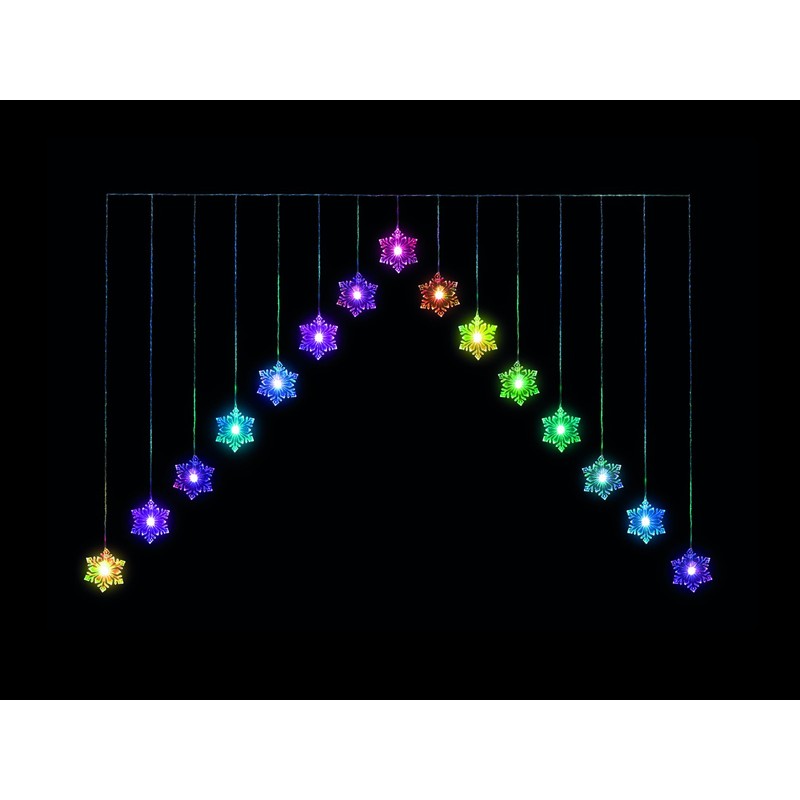 Transcontinental Group Snowflake V Curtain Light with 15 LEDs