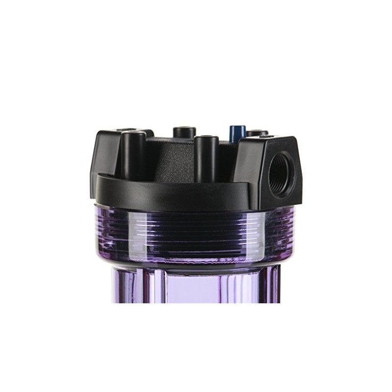 Hydronix HF5-20CLBK34PR Water Filter Housing 20" RO, Whole House, Hydroponics