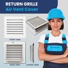 [8 x 8 Duct Hole] Vent Cover. Aluminum Exterior Return