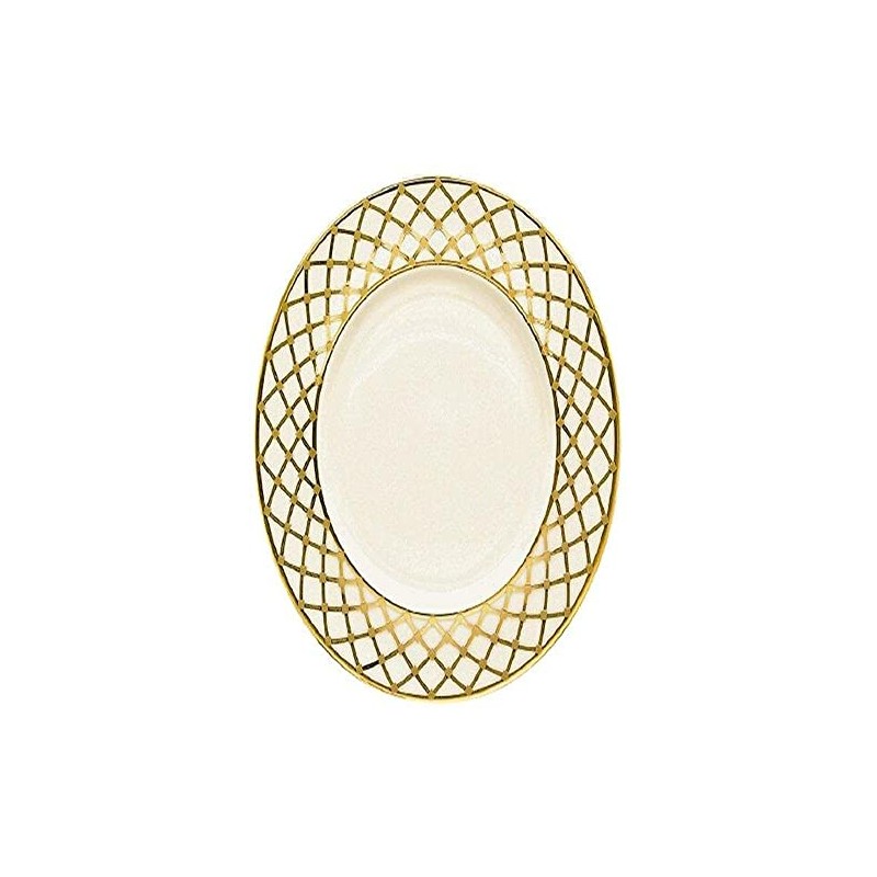Lenox Hayworth Gold Banded Ivory China 9 Accent Plate