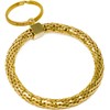 Stephanie Imports Vintage Gold and Silver Metal Mesh Jewelry Keychain