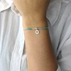 Silverly Women .925 Sterling Silver 2mm Thin Tree Blue Ball