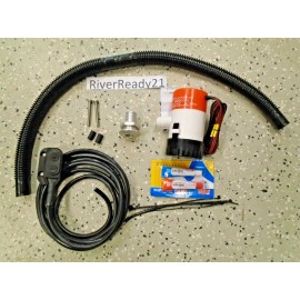 fits kawaski Kawasaki 650-sx 650-x2 650sx x2650 750xi Jetski Bilge Pump Kit w bar switch epox