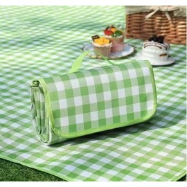 Portable Foldable Picnic Mat - Waterproof & Moisture-Proof for Spring Outings, Beach, Camping & Outdoor Travel Fabric Green 100cm x 150cm 3ea