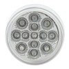 OCPTY 4pcs 2.5inch 13 Led 2Clear Light+2Amber Light Round Trailer