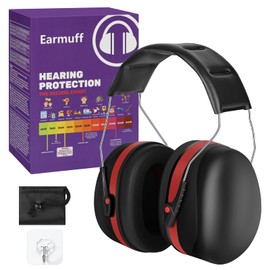 AOOWU Ear Defenders Adults, Noise Cancelling Headphones for Autism Adults, Hearing Protection Earmuffs, Protective Earmuffs with Headband, Sound Blocking Earmuffs, Ear Protection Earmuffs, 26dB