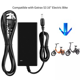 For Gotrax 42V Adapter For Gotrax S3 16" Electric Bike 36V 7.8Ah 500 Motor Electric Bicycle
