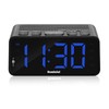Homicial Digital Alarm Clock Radio with AM/FM Radio, Multi-Colors 1.4”
