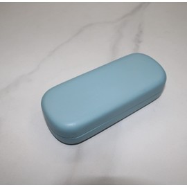 SVNXI Hard Shell PU Leather Glasses Case,Travel Portable Eyeglass Case for Men Women Girl Travel Study Work (Blue)