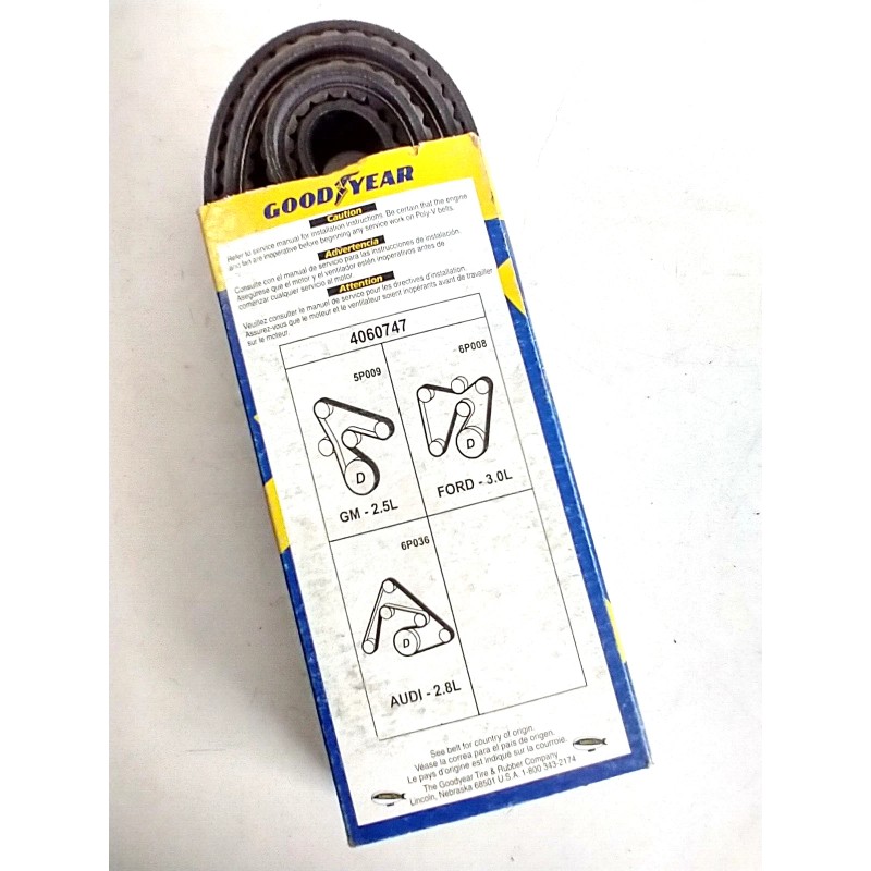 Continental Elite Serpentine Poly-V The Quiet Belt GOODYEAR GATORBACK 4060747