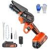 Hongmai Mini Chainsaw, 4 Inch Cordless Handheld Electric Chainsaw for