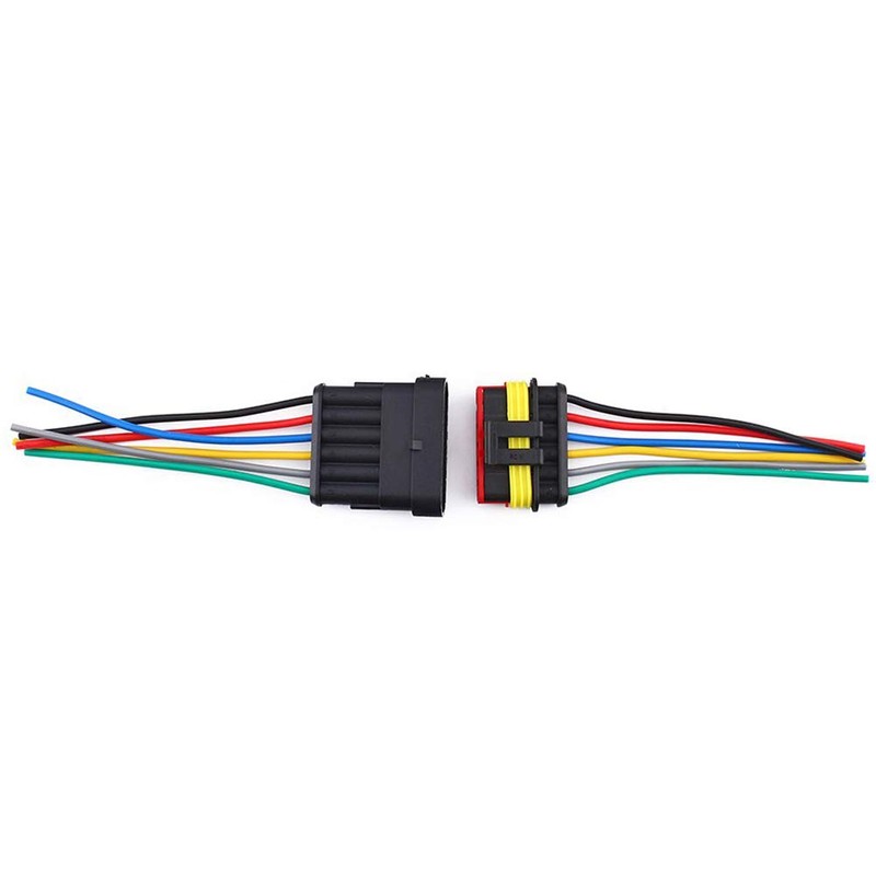 Automotive Electrical Connector Kit, Assorted 3/4/5/6 Pin Male and Female