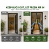 2-Pack Magnetic Door Curtain Automatic Mosquito Closing Door Screen Net