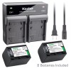 Kastar NP-FV70 Battery or Rapid Charger for Sony HDR-XR350VE PXW-Z90V