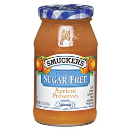 Smucker's Sugar Free Apricot Preserves, 12.7500-Ounce (Pack of 6) by Smucker's