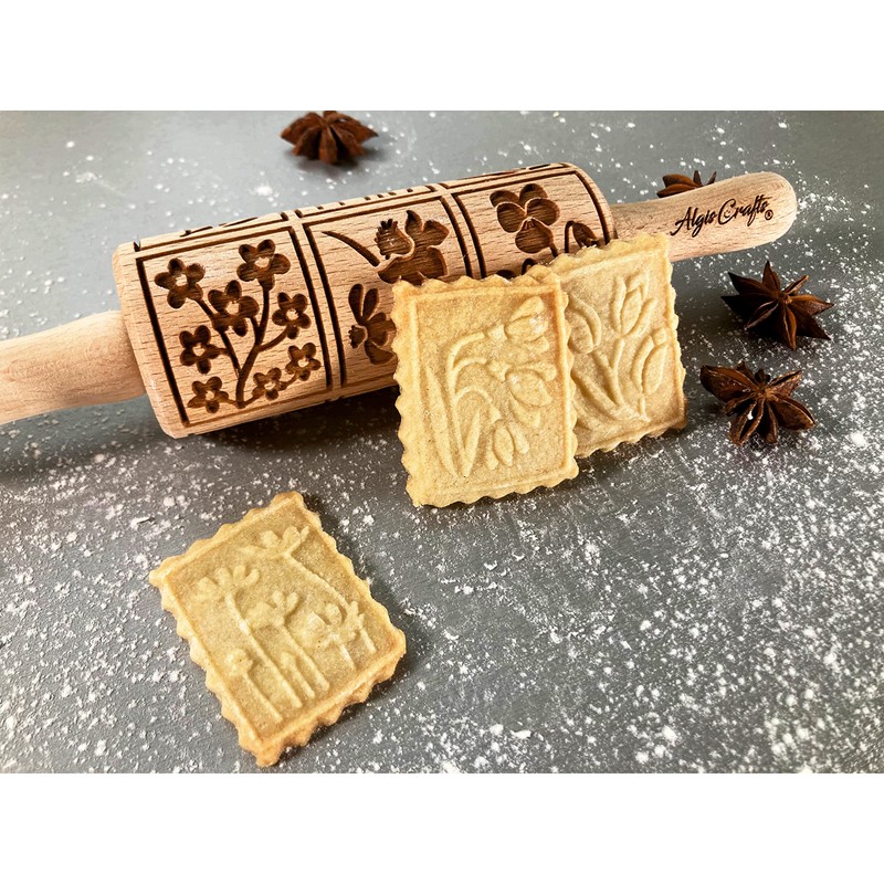 Easter Set of 3 Children's Rolling Pins for Homemade Pastries
