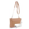 Isabelle Faux Leather Crossbody Bag with Multiple Compartments, Detachable Chain