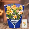 YianHien Happy Birthday Cards for Women Daffodils UK Paper Bouquet,
