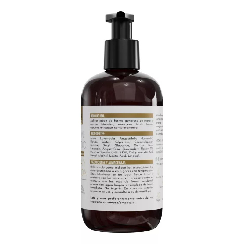 STAIKER Jabón Liquido Suave Para Cara Y Cuerpo Con Menta