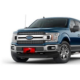 Howling Wolf on Red License Plate