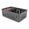 Simplify 3 Compartment Stackable Bin with Adjustable Dividers, Drawer Organizer,