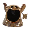 Generic Ghost Shape Hamster Hideout Adorable Ceramic House for Animals