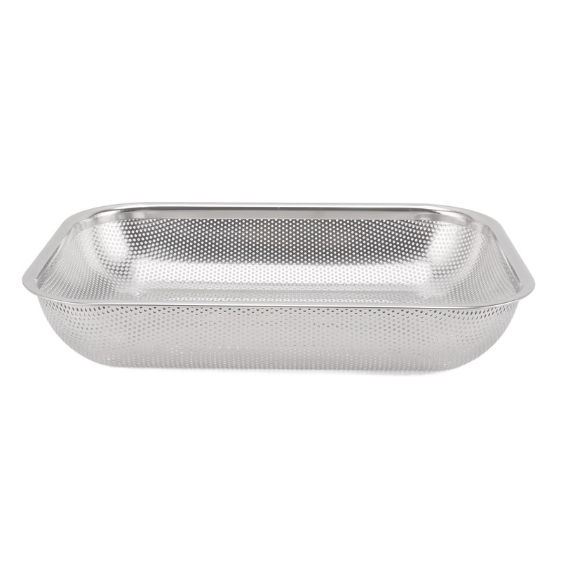 Fruit Vegetable Rectangular Strainer Basket Stainless Steel Colander Strainer Rectangle