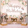 TYLCLTX Birthday Backdrop for Women Happy Birthday Banner Party Decorations