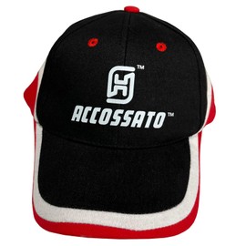 ACCOSSATO Unisex Cappellino HAT02, Schwarz, Taglia unica