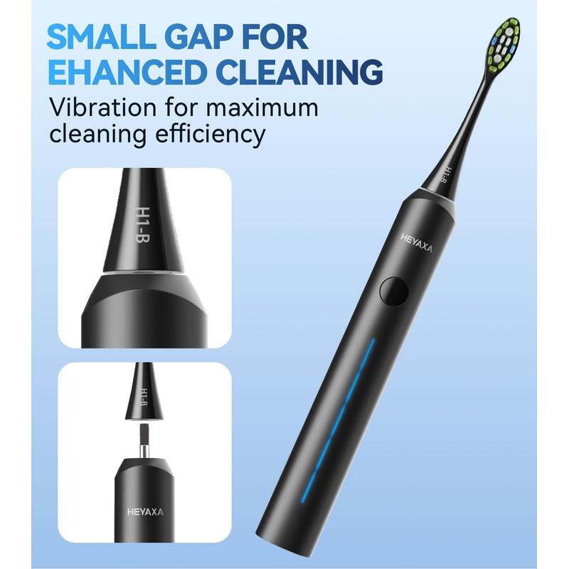 HEYAXA Sonic Electric Toothbrush Head D62, Replacement Toothbrush Heads, 4