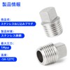 TAILONZ 10 PCS Stainless Steel Thread Fittings, Square Threaded Pipe
