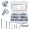 FandWay 360 Pcs M4.2(#8) Zinc Plated Steel Countersunk Head Phillips