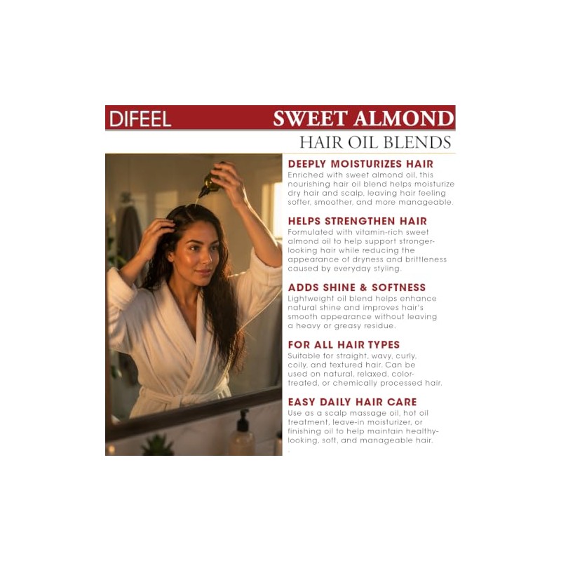 Difeel Aceite natural premium para el cuidado del cabello, aceite