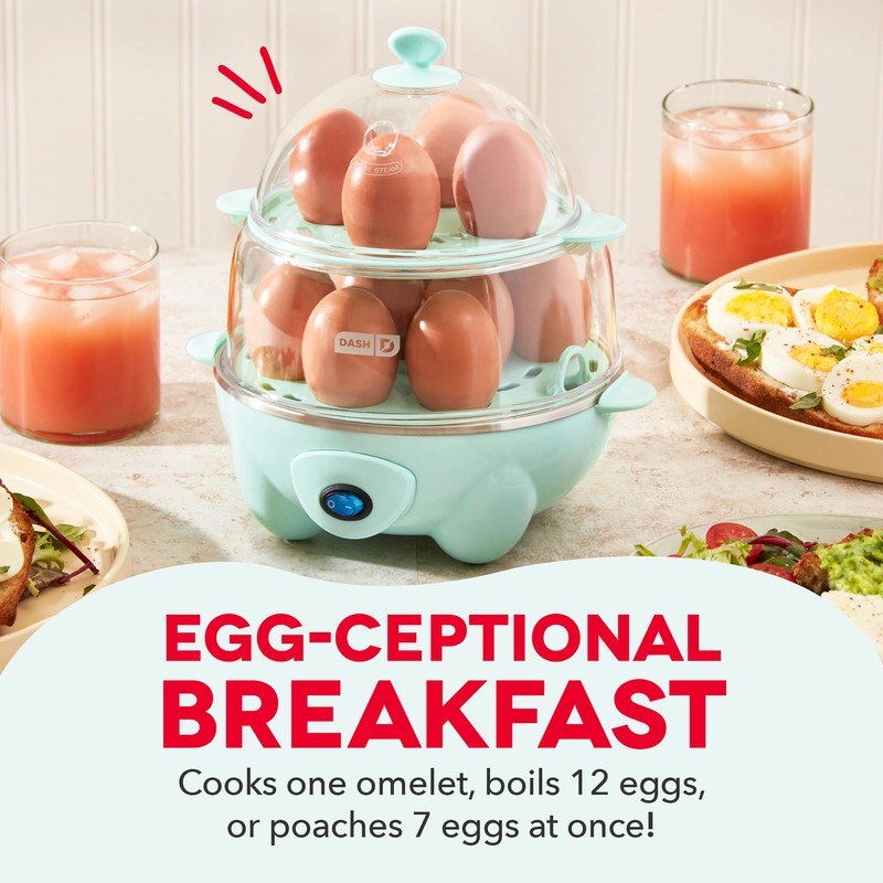 Dash Deluxe Egg Cooker - Boiler, Poacher & Steamer -
