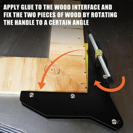 PSLER Miter Corner Clamp for Woodworking, Corner Clamps, Making Window Casing, Furniture, DIY Handicraft, 10-180°Adjustable Aluminum Corner Clamp,1PCS