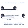 Magnetic Paper Towel Holder for Fridge, Adjustable Stainless Steel Rod,
