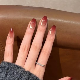 Domiya Nail Tips, 30 Pieces, Ballet, Popular, Nail Stickers, Cute False Nails, 3D Nails, Round Tip, Fashion, Wedding Nail Tip, Bride Nail (MJ-948)