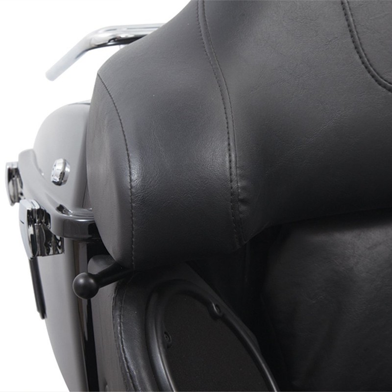 Ciro Drink Holder Passenger Perch Mount '14-up Harley-Davidson, Chrome 50422