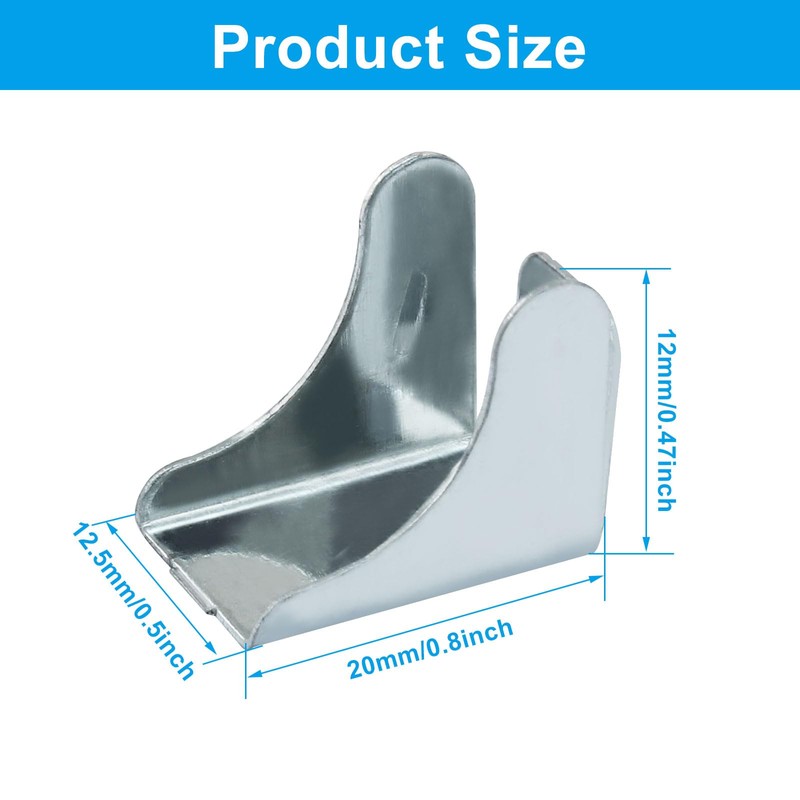 Moicstiy 12pcs Shelf Clips Bracket Replacement, Removable Metal Bracket for