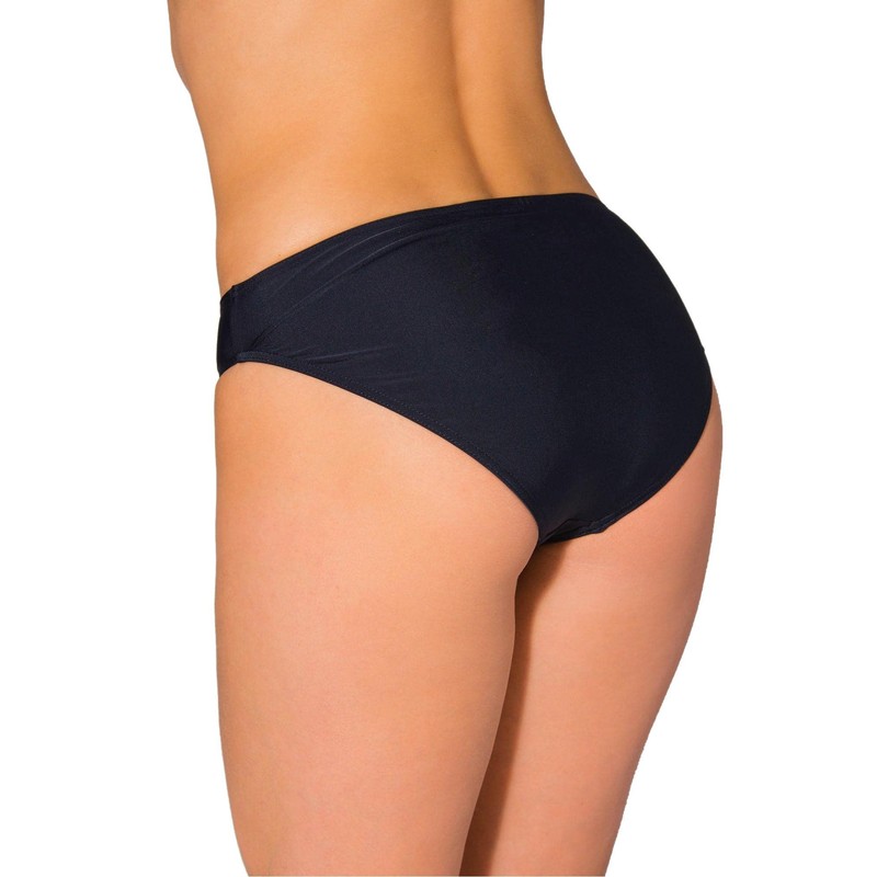 Aquarti Women's Medium Waist Bikini Bottoms - Classic Bikini Bottoms