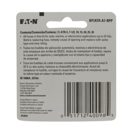 Bussmann (BP/ATR-A7-RPP) 2-Leg Micro Blade Fuse Emergency Kit with Puller