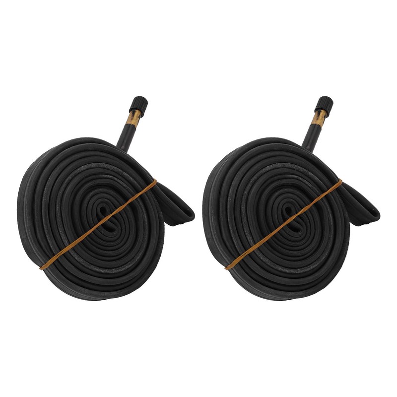 2 Pack 700x23C Bike Inner Tube 48mm Schrader Valve Butyl